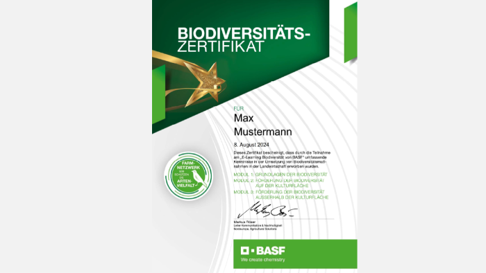 zertifikat biodiversität elearning
