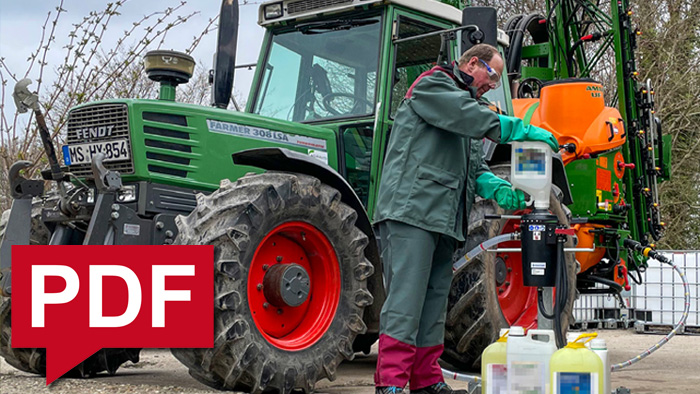 Traktor und ein Mann